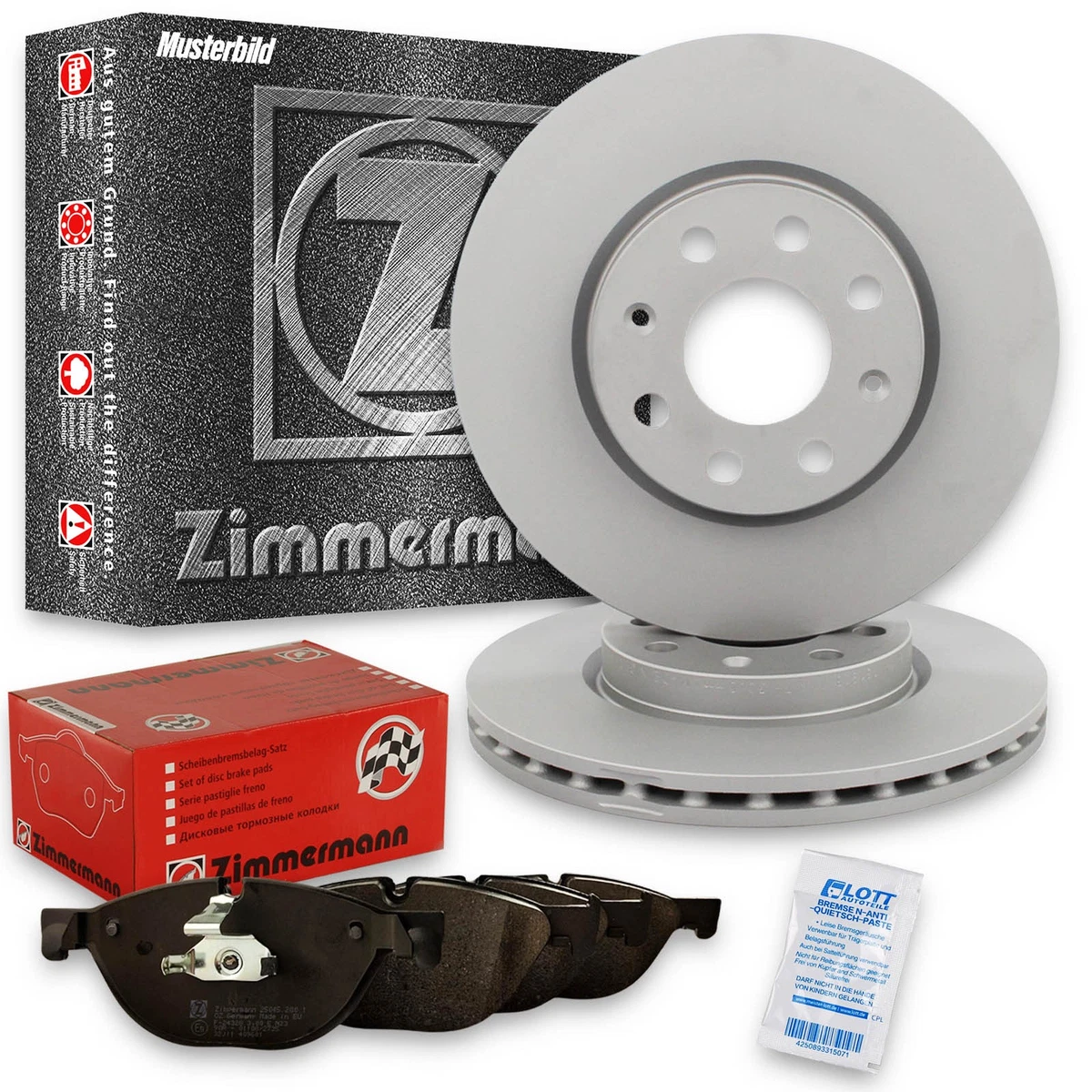 Гальмівні колодки та диски Zimmermann для NISSAN MICRA C+C III